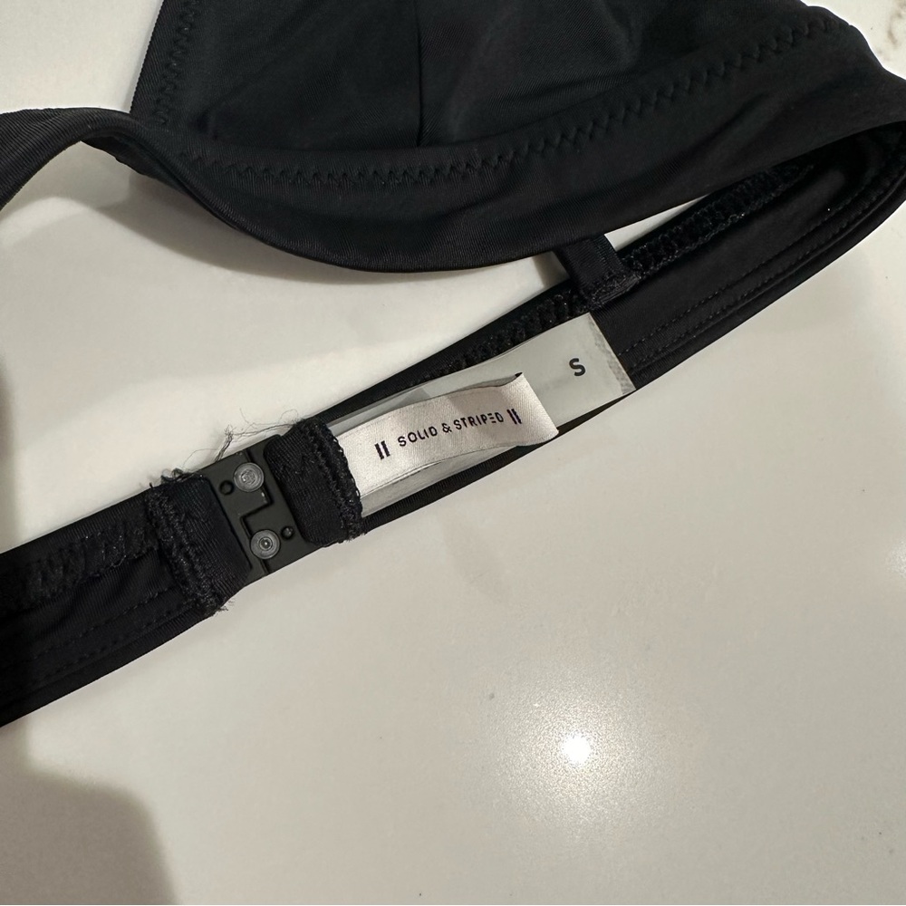 Solid And Striped Bikini Top - image 4